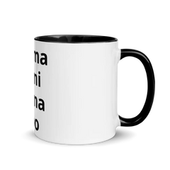 White Ceramic Mug with Color Inside