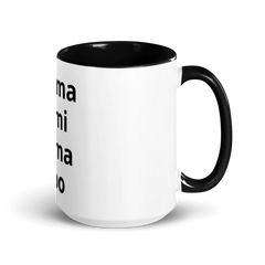 White Ceramic Mug with Color Inside